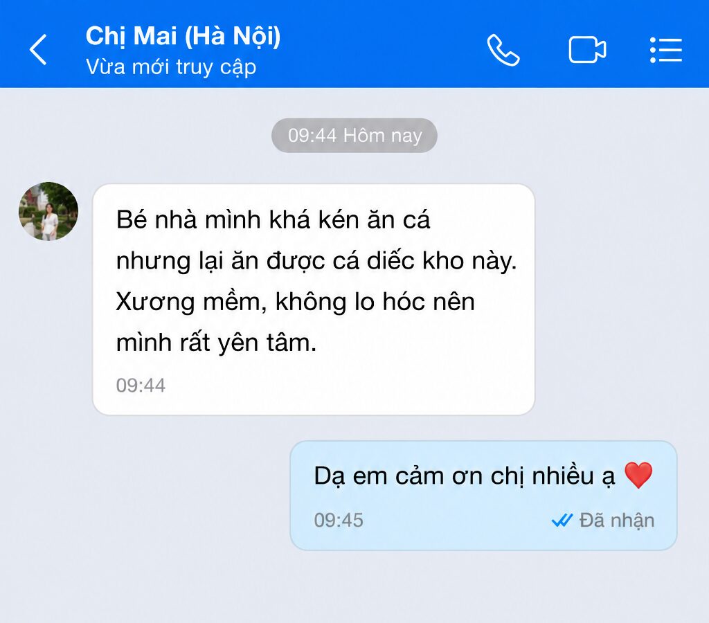 Tin nhắn khách hàng – Chị Mai (Hà Nội)