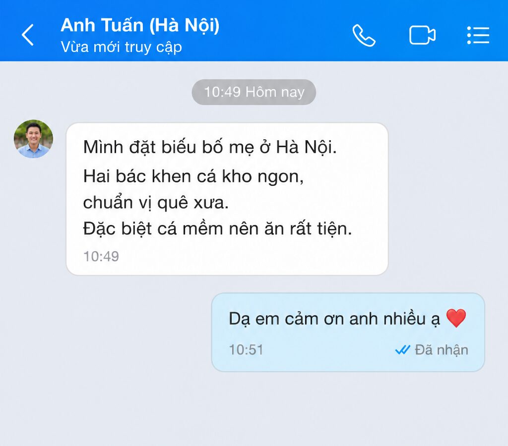 Tin nhắn khách hàng – Anh Tuấn (Hà Nội)